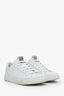Brunello Cucinelli White Leather Beaded Detail Sneakers Size 36