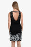 Class Roberto Cavalli Black Sequin Embellished V Neck Sleeveless Dress Size 6 US