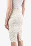 Rebecca Taylor White Lace Pencil Midi Skirt Size 0