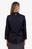 Thom Browne Grey Wool Single Breasted Blazer Size 36