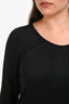Dries Van Noten Black Jersey Top Size Large