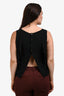 Nina Ricci Vintage Black Silk Tank Top Size 38