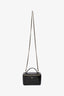 Pre-loved Chanel™ 2026 Black Croc Embossed Small Top Handle Vanity Case GHW