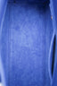 Saint Laurent Blue Smooth Leather Nano Sac de Jour Top Handle Bag with Strap