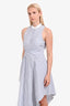 Johnathan Simkhai White/Blue Cotton Striped Dress Estimated Size S