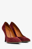Givenchy Burgundy Suede Pointed Heels Size 38