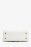Christian Dior 2021 White Cannage Lambskin Small Lady Dior with Strap