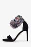 Stuart Weitzman Black Multicolour Mink Fur-Cuff 'Snowbiz' Heels Size 36.5