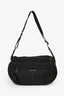 Prada Black Re-Nylon Saffiano Leather Buckle Closure Shoulder Bag