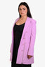 Stella McCartney Pink Wool Double Breasted Blazer Dress Size 40