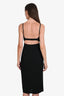 Dolce & Gabbana Vintage Black Cut-Out Sleeveless Midi Dress Size 40