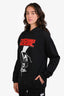 Christopher Kane Black 'Techno' Graphic Hoodie Size XS