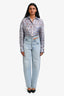 Agolde Light Blue Wash Denim Broken Waistband Jeans Size 24