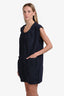 Miu Miu 2007 Navy Nylon Midi Dress Size 42