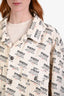 Gucci Cream Denim Graphic Jacket Size 52