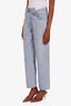 Agolde Light Blue Criss-Cross Straight Leg Jeans Size 27