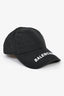 Balenciaga Black Logo Embroidered Cap Size L