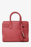 Saint Laurent Rose Grained Calfskin Nano Sac de Jour SHW With Strap