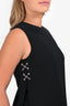 Alexander Wang Black Sleeveless Metal X Detail Top Size 4