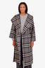 Toteme Grey Check Doublé Wool Coat Size Medium