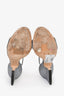 Jimmy Choo Silver/Multicolour Glittery Block Heels Size 39.5