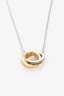 Tiffany & Co. Sterling Silver and 18K Gold 'Interlocking Circles' Pendant Necklace