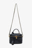 Louis Vuitton Black Coated Canvas Monogram Ink Embossed Vanity PM with Chain