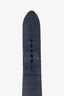 Hermès 2011 Blue Canvas and Leather Stainless Steel Diamond 'Heure H' Small Watch 25mm