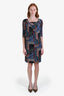 Etro Multicolour Paisley Print Quarter Sleeve Mini Dress Size 42