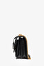 Saint Laurent 2020 Black Croc-Embossed Medium Sunset Bag