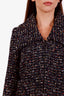 Pre-loved Chanel™ 2015 Cruise Black Multi Colour Zipper Fantasy Tweed Jacket Size 34