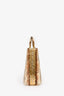 Christian Dior 2015 Brown/Gold Python 'Lady Dior' Top Handle Bag