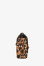 Jimmy Choo Leopard Print Pony Hair and Leather 'Lockett' Shoulder Bag