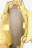 Delvaux Yellow Leather Tempete Crush Top Handle with Strap