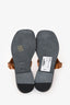 Hermès Gold Leather 'Hera' Sandals Size 36