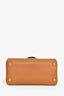 Delvaux Brown Leather Mini Brilliant GHW Top Handle with Strap