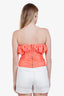 Boskemper Orange Ruffled 'Degraves' Bustier Size S