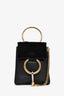 Chloe Black Suede Mini Faye Mini Crossbody
