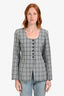 Aligne Grey Check LS Buttoned Blazer Jacket Size 4