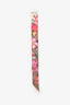 Burberry Brown/Multicolour Silk Floral 'TB' Twilly Scarf