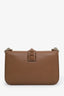Valentino Brown Leather Rockstud Shoulder Bag