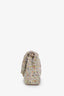 Pre-loved Chanel™ 2011 Beige/Multicolour Tweed Garden Party Medium 2.55 Reissue Shoulder Bag