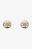 Pre-loved Chanel™ Silver Round CC Stud Earrings