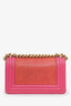 Pre-loved Chanel™ 2016-2017 Pink Stingray Leather Small Boy Bag