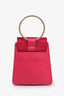 Chloe Pink Leather Suede Faye Mini Crossbody Bag