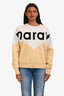 Isabel Marant Etoile Grey/Yellow Cotton Logo Sweatshirt Size 34