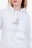 Burberry White Deer Printed Hoodie Size XXXS