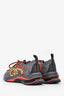 Gucci Run Black/Red/Neon Green Lace Up Sneakers Size 9.5 Men's