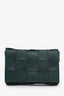 Bottega Veneta Green Intrecciato Leather Small Cassette Crossbody Bag