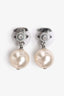 Pre-loved Chanel™ 2012 Silver Tone Faux Pearl Drop Earrings